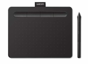 ワコム ペンタブレット Wacom Intuos Smallベーシック 黒 Androidにも対応 TCTL4100/K(中古品)