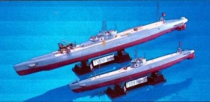 ピットロード 1/700 日本海軍 潜水艦 伊9&呂35 W16(中古品)