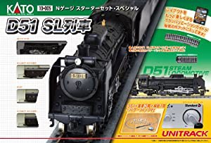 KATO Nゲージ スターターセットスペシャル D51 SL列車 10-005 鉄道模型入門セット(中古品)