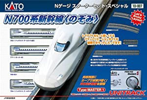 KATO Nゲージ スターターセットスペシャル N700系 新幹線 のぞみ 10-007 鉄道模型入門セット(中古品)