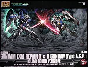 【ガンプラEXPO限定】 HG 1/144 エクシアリペアII＆0ガンダム（実戦配備型）クリアカラーバージョン(中古品)