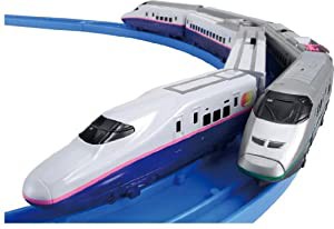 プラレールアドバンス E2系やまびこ・E3系つばさ 連結&ガイドレールセット(中古品)