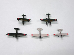 ピットロード 1/350 日本海軍機セット1(5機入り) 塗装済完成品 SBM01(中古品)