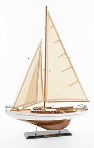 SAILINGSTORY 木製 帆船 模型 装飾 ボート 模型 船 ヨット 模型 コンコルディア アン (中古品)