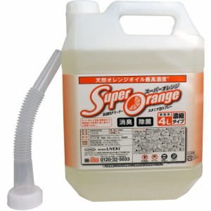 多目的クリーナー スーパーオレンジ 消臭除菌 スタミナ泡スプレー 業務用 4L[倉庫区分OC]