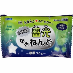 ギンポー 蓄光かみねんど グリーン 70g N-LPG[倉庫区分OC]