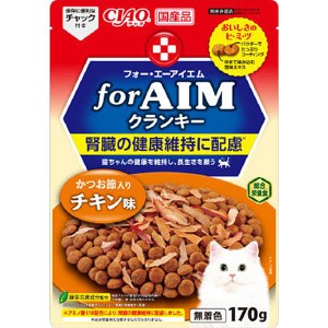 チャオ for AIM クランキー かつお節入り チキン味 170g