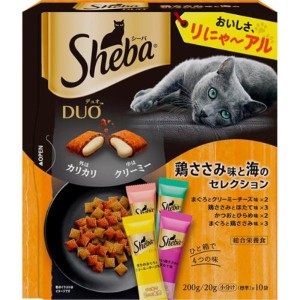 【SALE】シーバ デュオ 鶏ささみ味と海のセレクション 200g（20g×10）