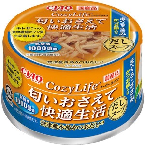 【SALE】チャオ コージーライフ だしスープ まぐろ・ささみ かつお節入り 75g×24缶