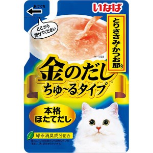 いなば 金のだし ちゅ〜るタイプ とりささみ かつお節入り 140g×12コ [ちゅーる]