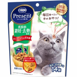 コンボ プレゼント キャット おやつ 低脂肪 避妊・去勢後用 シーフードミックス味 42g(3g×14袋)