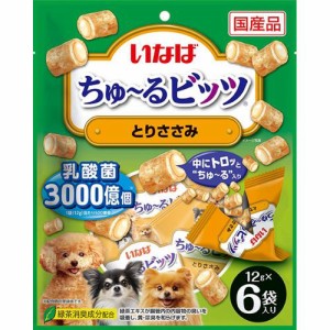 いなば ちゅ〜るビッツ 犬用 乳酸菌3000億個 とりささみ 12g×6袋