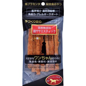 国産無添加 馬プラセンタ配合 鶏ササミスティック 犬用 40g