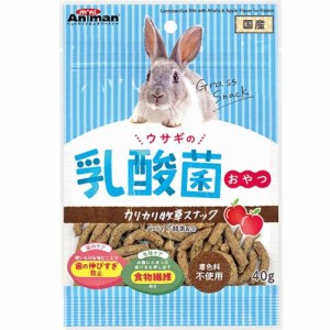 ウサギの乳酸菌おやつ カリカリ牧草スナック 40g