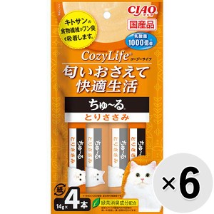 【セット販売】チャオ コージーライフ ちゅ〜る とりささみ 14g×4本 （14g×4本）×6コ ［ちゅーる］