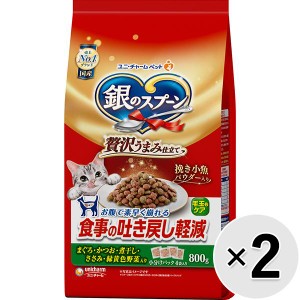 【SALE】【セット販売】銀のスプーン 贅沢うまみ仕立て 食事の吐き戻し軽減フード まぐろ・かつお・煮干し・ささみ・緑黄色野菜入り 800g