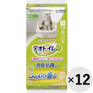 【セット販売】デオトイレ ふんわり香る消臭・抗菌シート ナチュラルソープの香り 10枚×12袋