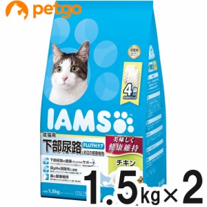 アイムス 成猫用 下部尿路とお口の健康維持 チキン 1.5kg×2個【まとめ買い】