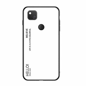 Pixel5 カバー 背面強化ガラス 背面カバー グラデーション グーグル ピクセル5 かっこいい スリムなケース おしゃれ アンドロイドカバー(