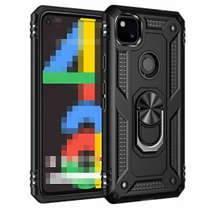 Pixel5用 ケース/カバー 耐衝撃 TPU かっこいい 片手持ちに便利なリング付き カバー 頑丈 ソフトケース/カバー グーグル ピクセル5 一体