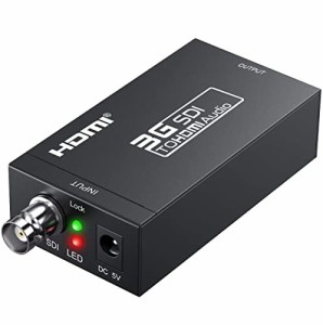 ELEVIEW 3G SDI to HDMI コンバーター 3G-SDI/HD-SDI/SD-SDI to HDMI変換器 sdi hdmi 変換 sdi-hd 変換 1080P ESD保護機能搭載 (SDI to H