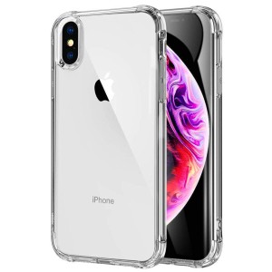 iPhone X ケース iPhone XS ケース クリア 耐衝撃 透明 ソフト TPU 耐久 シリコン アイフォンxs ケース 超軽量 薄型 防塵 Qi充電対応 黄