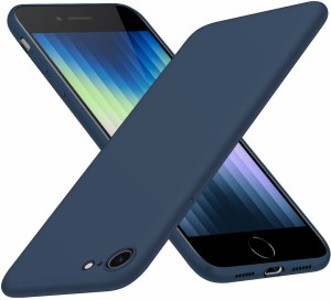 iPhone SE3 ケース 第3世代 シリコン アイフォン SE2 スマホケース iPhone8 カバー iPhone 7 ソフト ストラップホール付き 青 耐衝撃 ブ