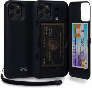 TORU CX PRO iPhone 11 Pro ケース カード 収納背面 3枚 カード入れ カバ― (ライトニング アダプタ, ストラップ, ミラー 含ま) - アイフ
