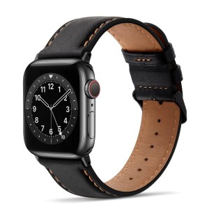 Tasikar コンパチブル Apple Watch バンド 49mm 45mm 44mm 42mmアップルウォッチ バンド， 高級 本革 交換バンド ビジネス Apple Watch U