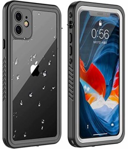 iPhone 11 ケース iPhone 11 防水ケース 耐衝撃ケース 6.1インチ対応 360 全方向保護 米軍MIL規格取得 フェイスID認証 Qi充電対応 超軽量