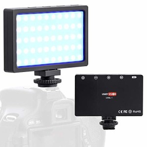 USKEYVISION UVGL-1 RGB 12色カメラ夜間撮影ライト 充電式ビデオライト オンカメラ RGB撮影ライト Zoomライト 会儀ライト照明スタジオビ