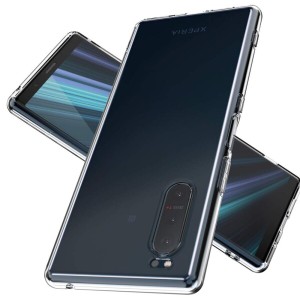 Youriad Xperia 5 ケース カバー | 透明 クリア ソフト | 特徴 軽量 インチ 薄型 ストラップ 滑り止め ワイヤレス充電対応 落下防止 TPU 