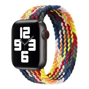 コンパチブル apple watch バンド iwatch バンド ブレイデッドソロループ 編組バンド apple watch Ultra/8/7/6/5/4/3/2/1/SEに対応 アッ