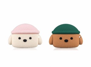 キュートパピー/SILICONE CASE Compatible with AIRPODS PRO・エアーポッツ・プロ・シリコン・ケース (BROWN)