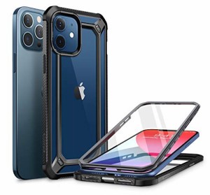 SUPCASE iPhone 12/iPhone 12 Pro 6.1インチ ケース 2020 背面クリア 液晶保護フレーム付き 衝撃吸収 カメラ保護 米軍MIL規格 ワイヤレス