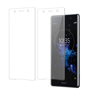 for Sony Xperia XZ2 Premium 強化ガラススクリーンプロテクター - (2枚) Sony Xperia XZ2 Premium SO-04K SOV38 3D高いクリア バブルフ