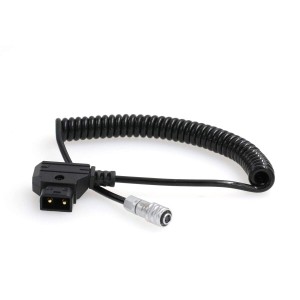 Eonvic D-Tap 電源ケーブル BMPCC 4K Blackmagic Pocket 4K ゴールドマウント Vマウント バッテリー Coiled Cable (Coiled Cable)