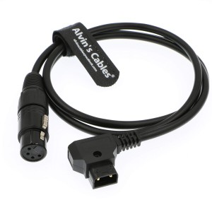 Alvin's Cables Practilite 602 DSLR ビデオカメラ for Sony F55 SXS カメラ 用の XLR 4 pin メス to D tap 電源 ケーブル