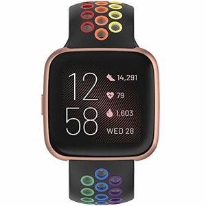 (Geageaus) スポー バンド コンパチブル Fitbit Versa/Versa 2/Versa Lite Edition ツスリムシリコンバンド, Fitbit Versaスマートウォッ