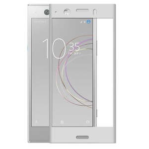 (ミーモール)Miimall SONY Xperia XZ1 Compact ガラスフィルム 3D 炭素繊維 硬度9H 全面ガラス エクスペリア XZ1 Compact SO-02K 全画面