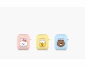 LINE FRIENDS/MINI/AIRPODS 1/2 SILICONE CASE ライン・フレンズ・ミニ・エアーポッツ・1/2・シリコン・ケース (MINI SALLY)