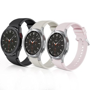 三つ入りバンド Samsung Galaxy Watch4 44mm/40mm/Galaxy Watch 4 Classic 46mm/42mm に対応 シリコン製スポーツ用ベルト 防水防汗 男女