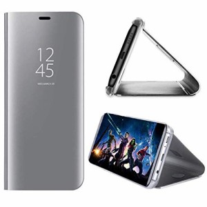 iPhone 13 Pro ケース 手帳型 鏡面 ミラー 光沢 表面 半透明 携帯 カバー スタンド機能 ワイヤレス充電対応 スマホケース 軽量 薄型 シル