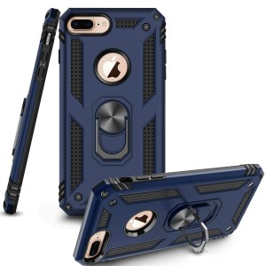 iPhone 7 Plus ケース / iPhone 8 Plus ケース リング付き PC 対応 落下衝撃吸収 TPU フルプロテクトデザイン スマホケース ケース 耐衝