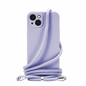 Apple iPhone 13 mini ケース - iPhone 13 mini カバーネック ショルダー ストラップ付き スマホ シリコン カバー 紐付き 斜めがけ, 織り