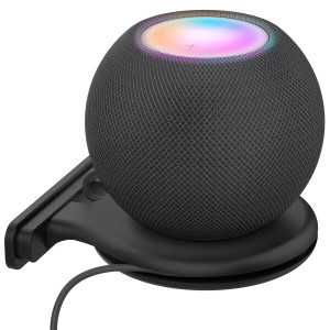 AhaStyle 壁掛け HomePod mini ホルダー 配線収納 HomePod mini アクセサリー スタンド 工事必要 (ブラック)