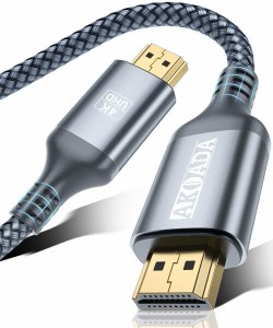 HDMI ケーブルAKOADA HDMI2.0規格 PS4/3,Xbox, Nintendo Switch, Apple TV, Fire TVなど適用18gbps 4K60Hz/HDR/3D/イーサネット対応 テレ