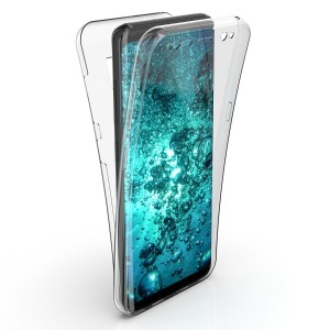 kwmobile 保護ケース 対応: Samsung Galaxy S8 - スマホ 耐衝撃 フルカバー クリア TPUケース - 透明