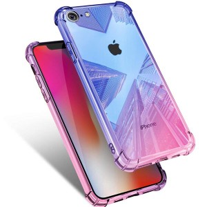 iPhone SE 第3世代 用 ケース iPhone SE 第2世代 用 ケース iPhone 7 用 ケース iPhone 8 用 ケース クリア 耐衝撃 薄型 グラデーション 