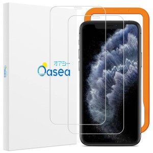 iphone11promax / iphone xs max ガラスフィルム iphonexsmax / iphone11promax保護 フィルム ガイド枠付き 2枚セット Oasea OSP21J372